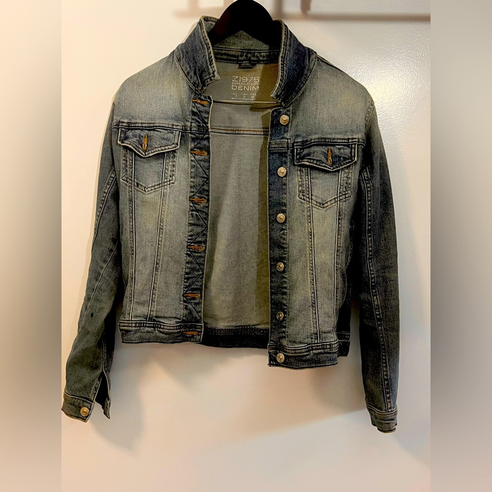 Zara Denim Jacket with Button Details